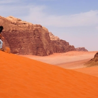 sand boarding wadi rum